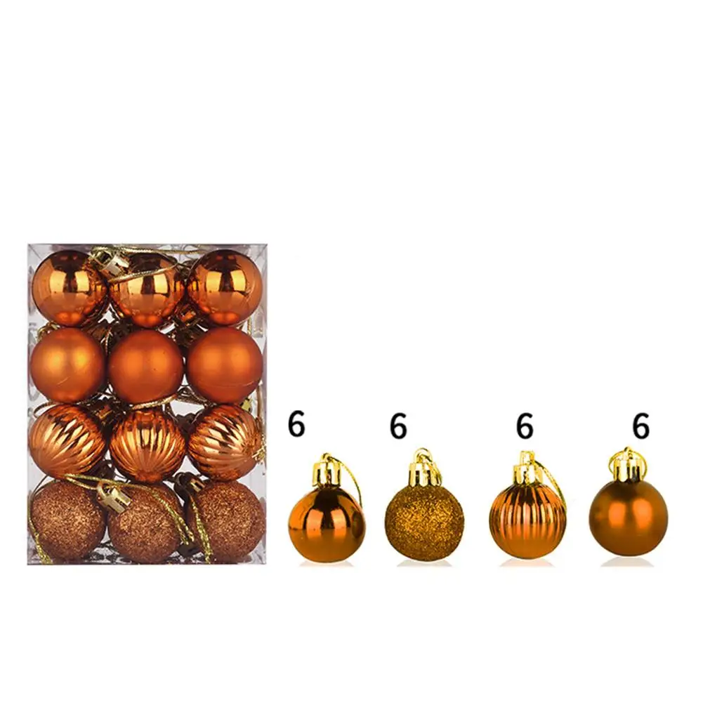 Christmas Tree Hanging Ball Plastic Painted Ball Party Supplies for Family Gathering Christmas Party Decoration