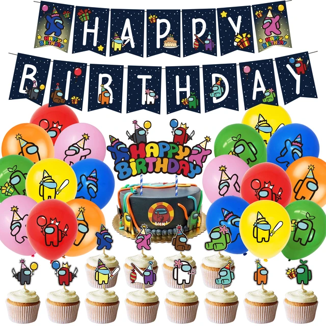 Among Us Birthday Party Decoration | Among Us Theme Party Decorations -  Birthday - Aliexpress