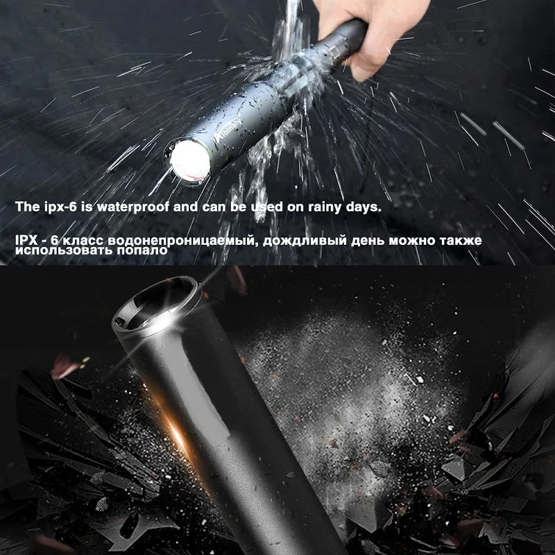 Human - 3 Mode Baseball Bat LED Flashlight For Emergency And Self Defense