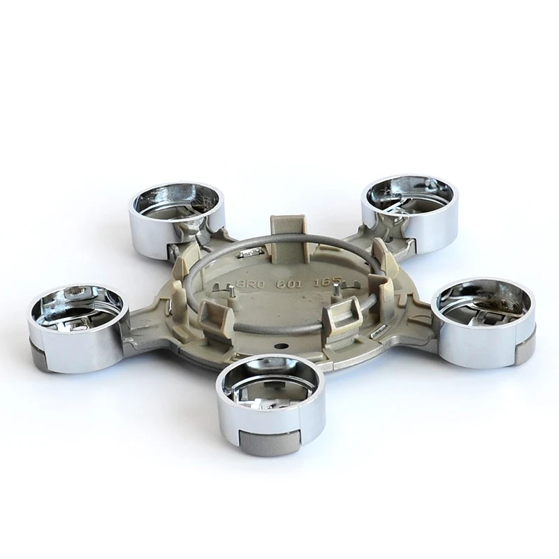 4 Uds 135mm tapacubos de centro de rueda tapacubos cubiertas de llanta emblema insignia para A1 A4 A5 A6 A7 A8 TT R8 Q5 S4 S5 S6 4F0601165N