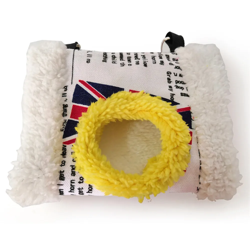 Bird House Bird Hammock Parrot Hammock Bird Nest Warm Thick Cotton Tunnel Cylinder Tent