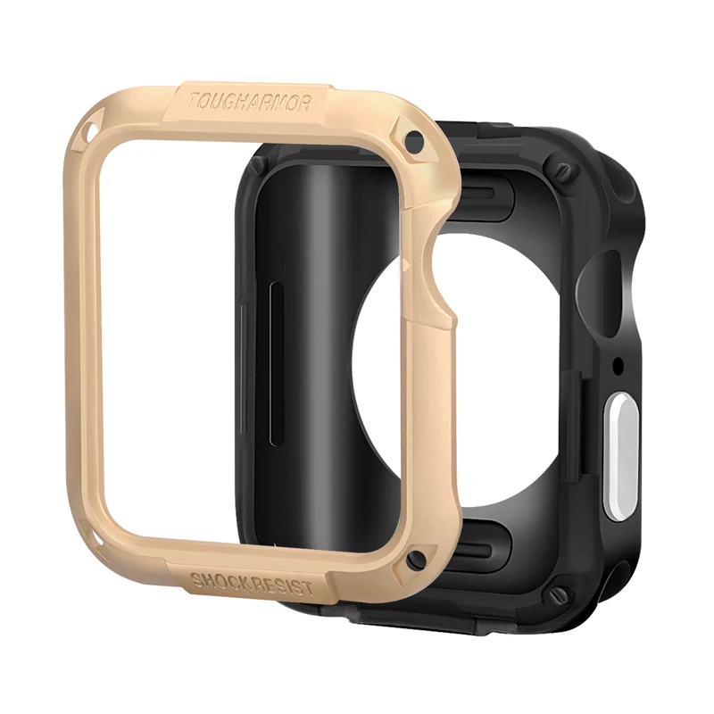 Прочный SGP защитный чехол Крышка для Apple Watch 4 5 44/40 мм прикрепляющийся к чехол для наручных часов iwatch серии 3/2/1 42/38 мм аксессуары для часов - Цвет: gold