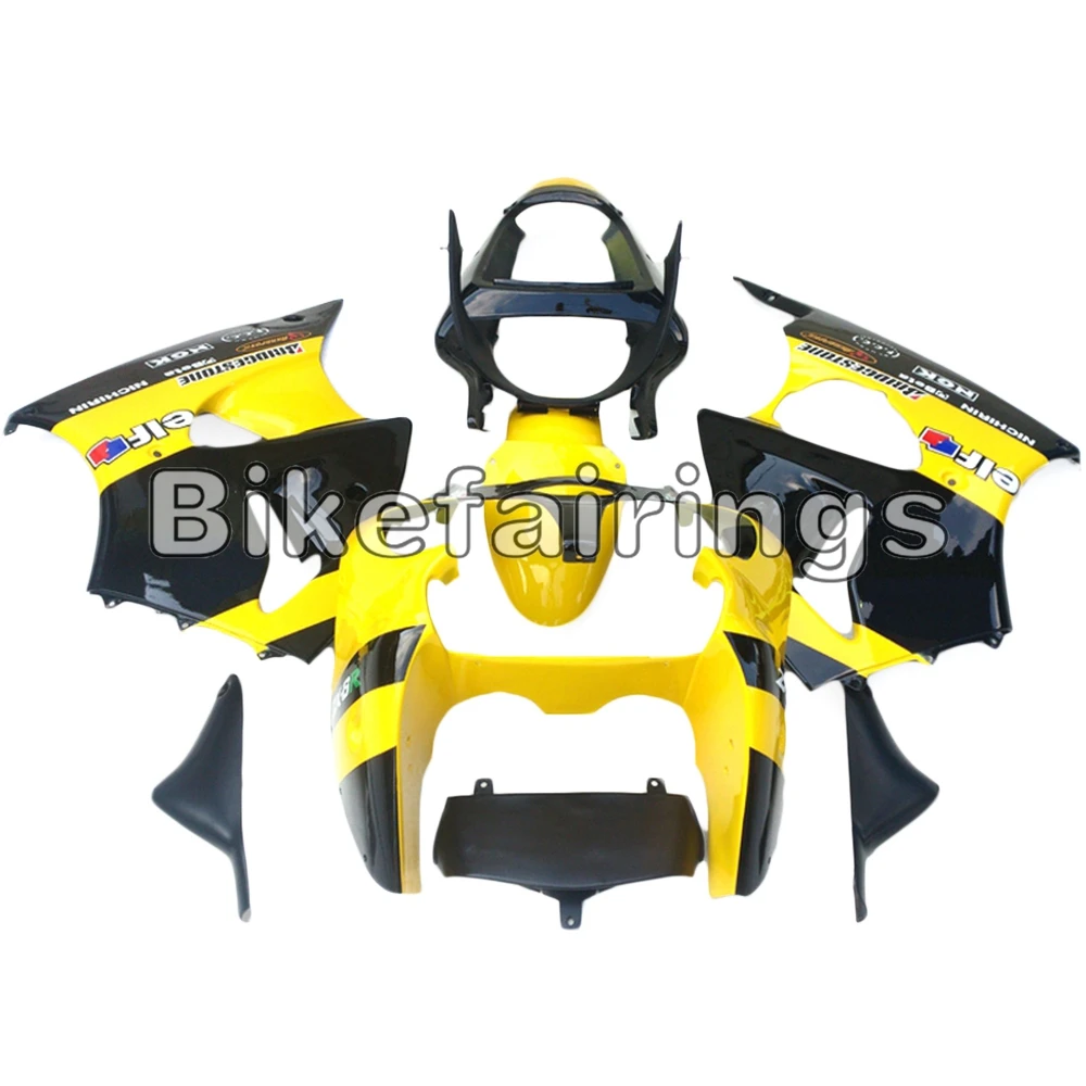 

ABS Fairings For Kawasaki ZX-6R 2000 2001 2002 636 zx6r zx636r Complete Customized Bike Yellow Black Body Work