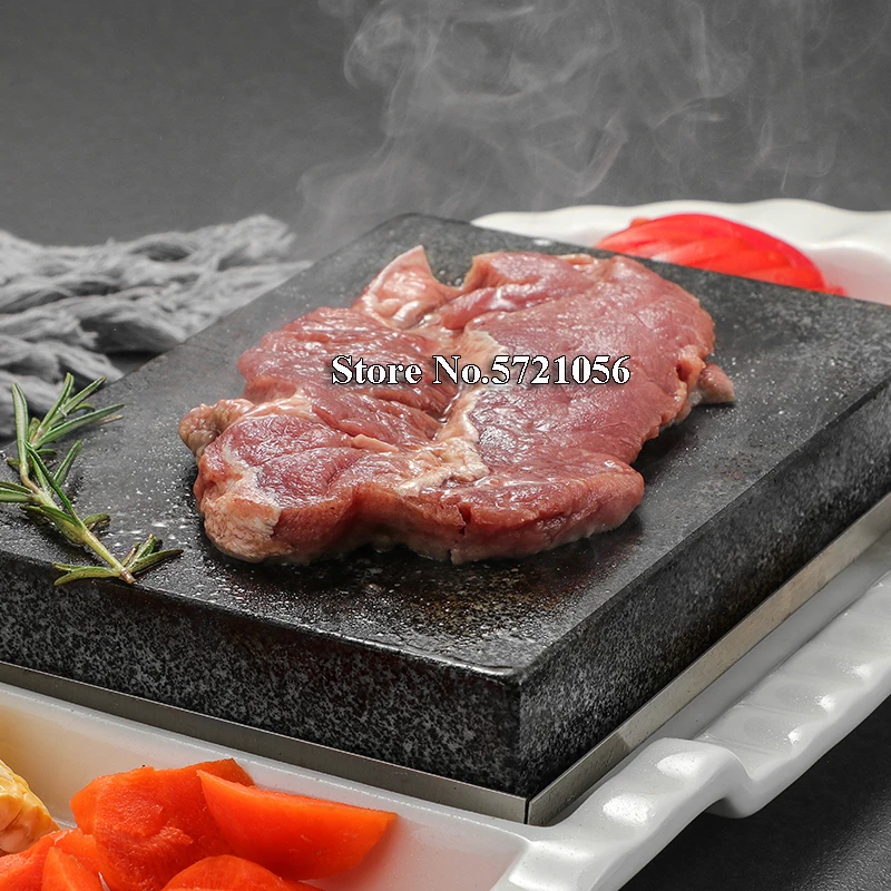 Stone Grill Steak Cooking Set Steak Stone Hot Plate Cookware for Home  Cooking - China Kitchen Utensils and Steak Stone price