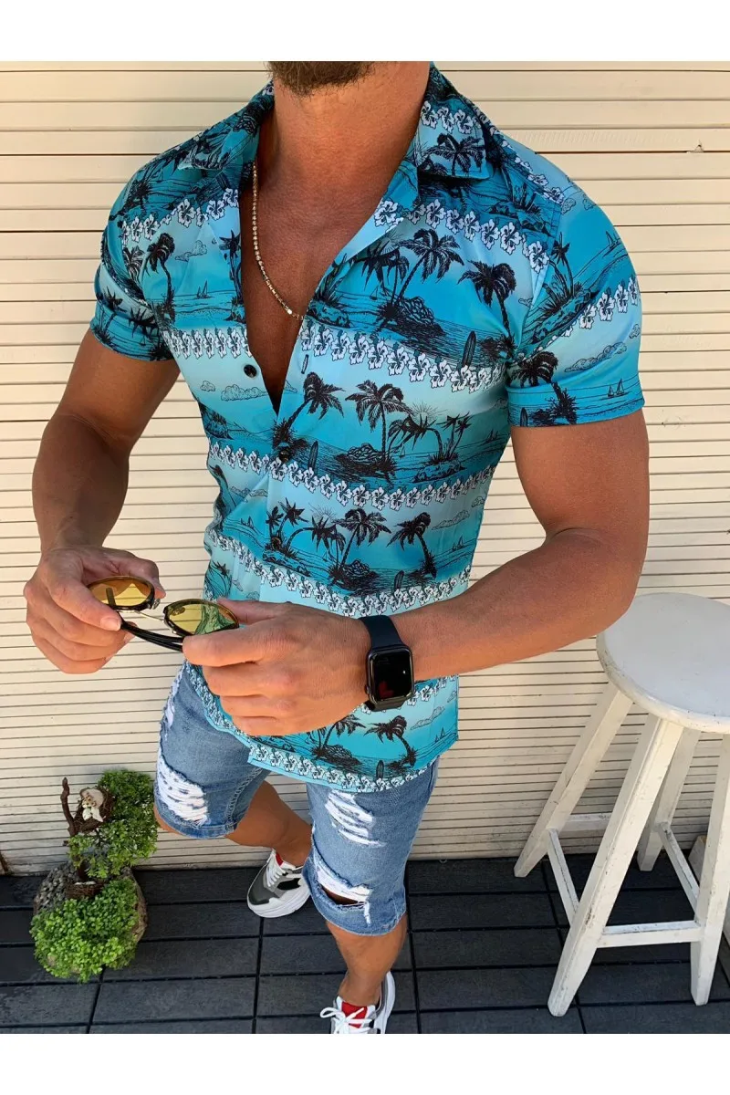 Venta caliente MARKA KRALI-Camiseta de manga corta Para Hombre, Camisas a la moda, hawaiana, Camisa de lujo, Floral VRM8Ay7Nmbq
