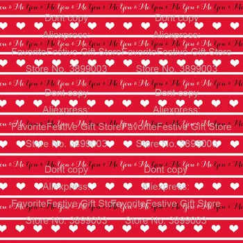 

100*165CM Valentines Day Heart Print Polyester Cotton Fabric for Tissue Kids Home Textile for Sewing stretch Cloth