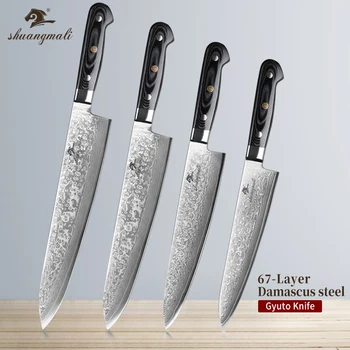 

Utility Chef Gyuto Knives 67 Layer Damascus Steel Kitchen Cleaver Knives Cooking Vegetable Japanese Slicing Gyuto Chef Knife