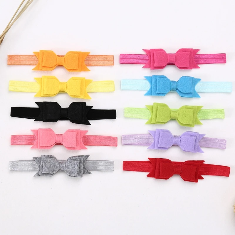 10 шт., Детская резинка для волос, повязка на голову с бантом, реквизит для девочек, детские милые головные уборы, аксессуары