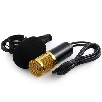

BM-800 Computer Microphone 3.5mm Wired Condenser Sound Microphone With Shock Mount For Recording Broadcasting