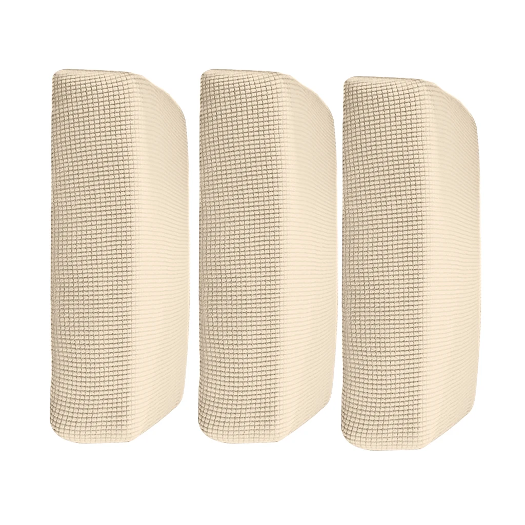 3 шт. Cream_Size S эластичный диван футон сиденье подушки Чехлы для дивана Slipcover протектор Замена сплошной цвет