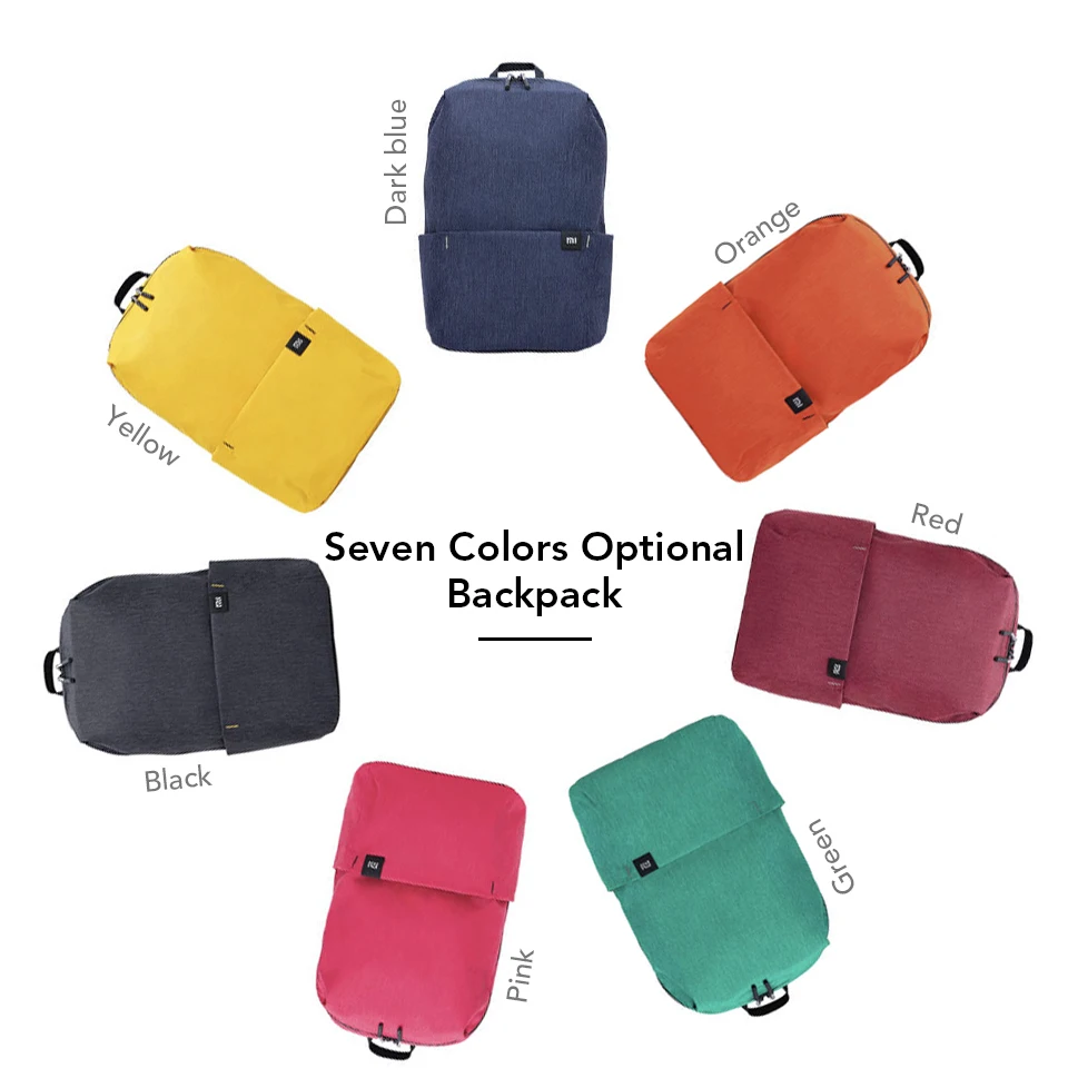 Original Xiaomi 10L Backpack Bag Colorful Leisure Sports Chest Pack Bags Unisex For Mens Women Travel Camping (11)