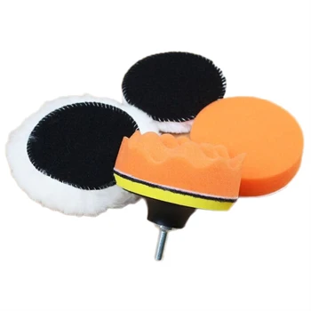 

Car Polisher Pad Buffing Kit Backing Plate Drill Shank Metal M10 6PCS 100mm/4\"