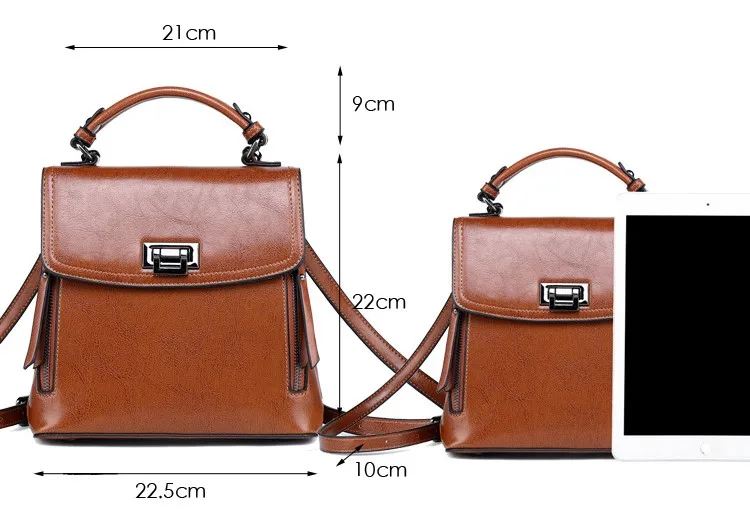 Рюкзак bolsos de mujer модный рюкзак из натуральной кожи для женщин