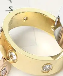 2022 Cross Stainless Steel Zircon Ring With Stone For Woman Girl For Men Couple Ring Wedding Ring 