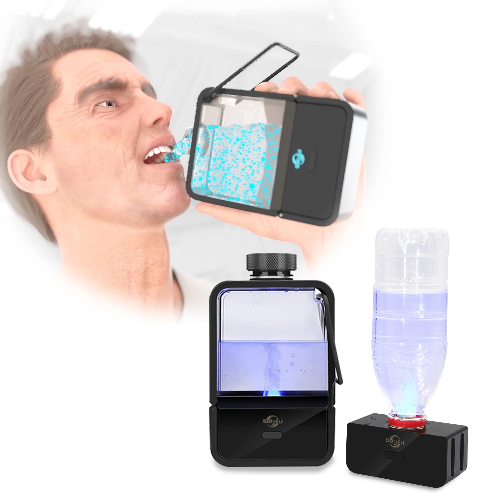 Водорода бутылка с ионизатором воды генератора H2 USB 350 мл Портативный