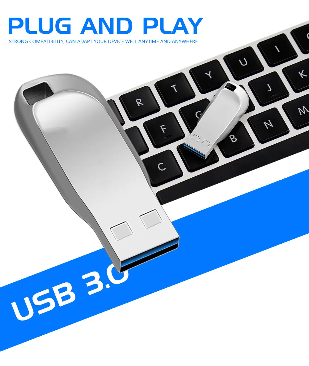 USB 3,0, металлический usb флеш-накопитель, 16 ГБ, 32 ГБ, 64 ГБ, 128 ГБ, usb флеш-накопитель, высокоскоростной ключ, usb флеш-накопитель, флеш-память, usb3.0