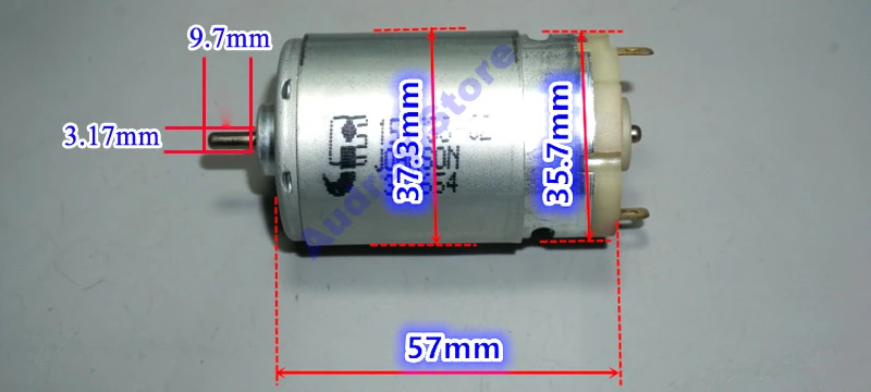Dechang 550 высокоскоростной мотор 5V 9v12v насилия мотор 27000 об/мин