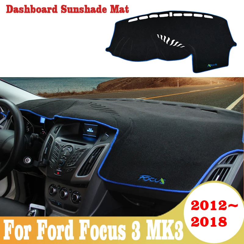 

Car Dashboard Avoid Light Pad Instrument Platform Desk Cover Mats Carpets For Ford Focus 3 MK3 2012 2013 2014-2018 Accessories