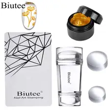 Buitee 12 colors8ml stamper da arte do prego que carimba o jogo poli do prego do gel(China)