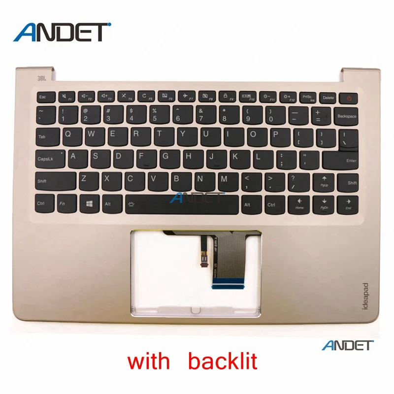 Gold backlit Чехол для lenovo AIR 13 710S Ideapad 710s-13 710S-13ISK 710S-13IKB palmest Keyboard - Цвет: Gold backlit