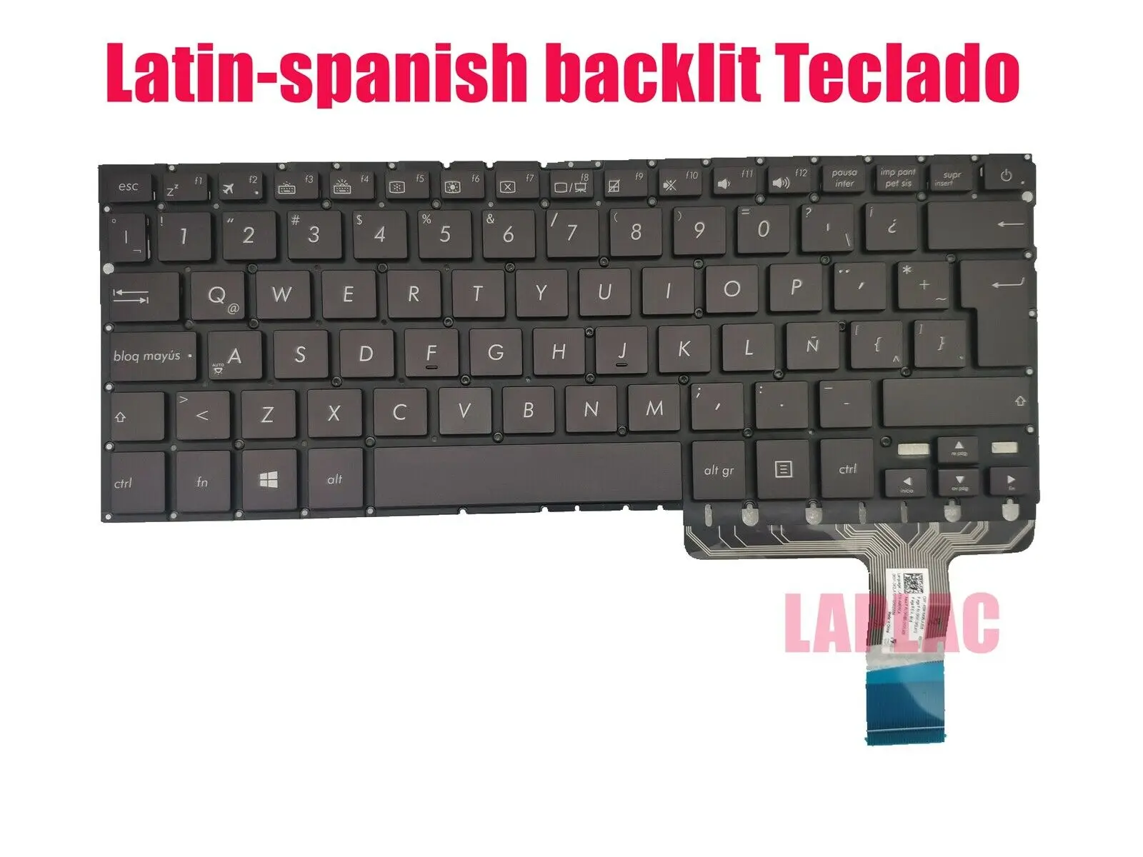 Латинско-испанская клавиатура с подсветкой для Asus UX330U/UX330UA/UX330UAK Teclado | Компьютеры