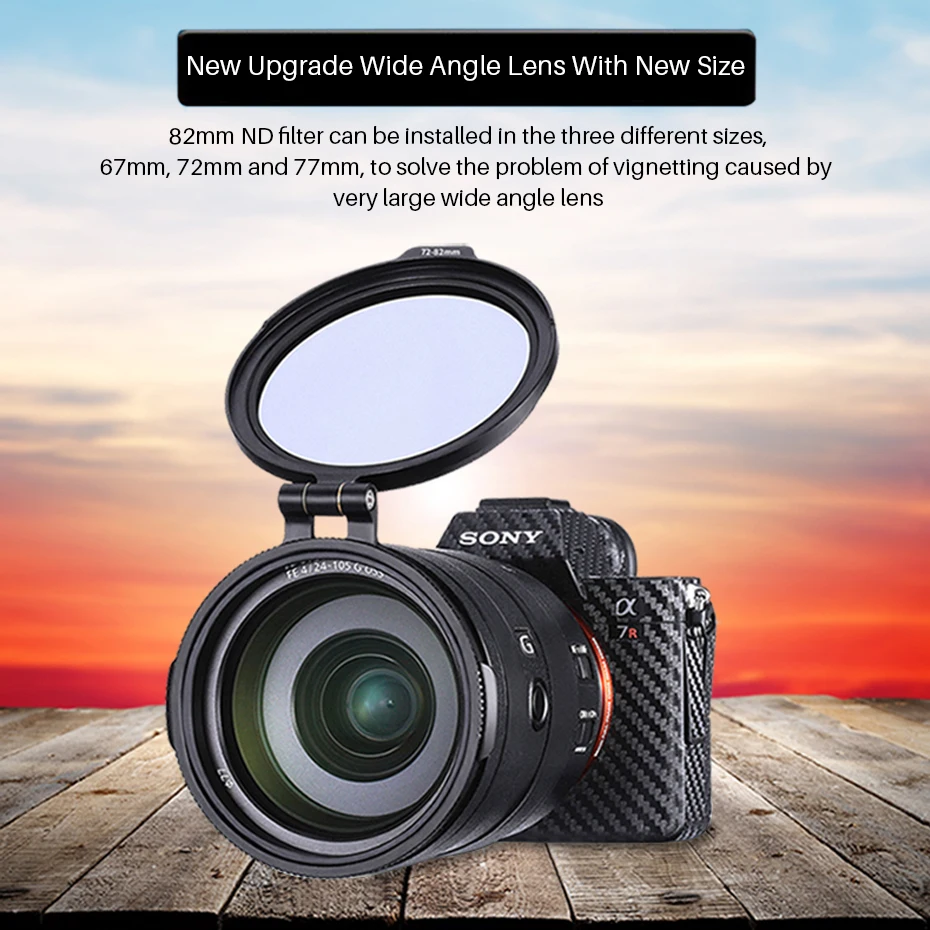 UURig обновление объектива камеры ND кольцо фильтра система быстрого фильтра RFS Quick Release Флип Кронштейн переключателя для sony Canon Nikon DSLR
