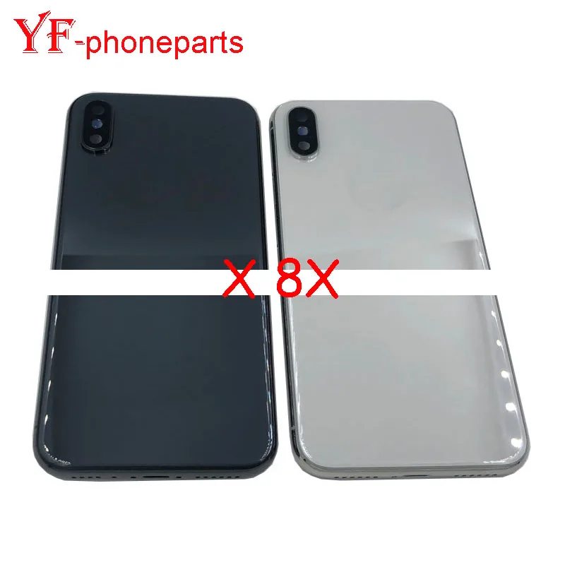 Задняя крышка батарейного отсека для Iphone X / 8X + средняя рамка Шасси лоток SIM-карты