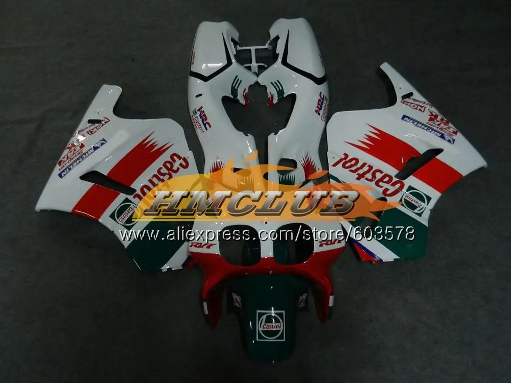 No. 17 VFR400 R для HONDA VFR400R NC35 1993 1994 1995 1996 1997 1998 99CL. 47 ЛРВ 400 R NC24 93 94 95 96 97 98 белые, красные обтекатели - Цвет: No. 17