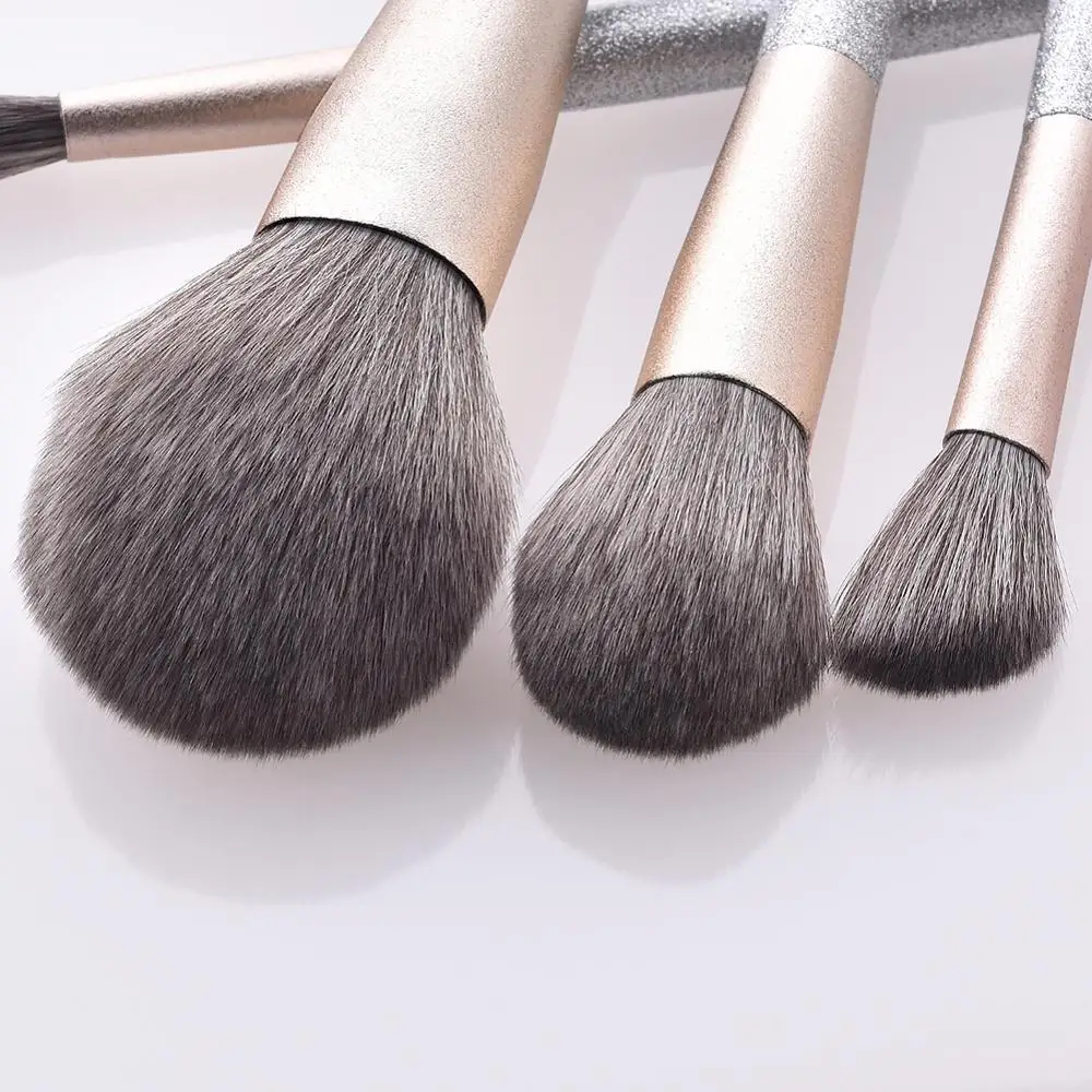 Multi-functional10Pcs набор кистей для макияжа, кисть для основы, Рассыпчатая кисть для пудры, кисть для губ, кисть для румян, набор кистей для губ