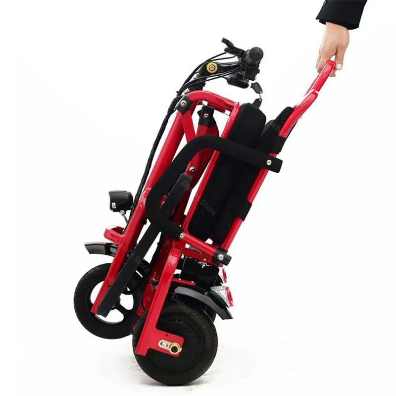Travel Electric Scooter Lightweight Foldable Portable Luggage Adults 3 Wheels 48V 350W Mini Electric Tricycle Seniors
