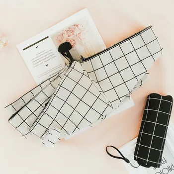 

зонт Umbrella Windproof Environmental Sun Umbrellas Women Travel Parasol Folding Rain Folding Anti-UV Sun/Rain