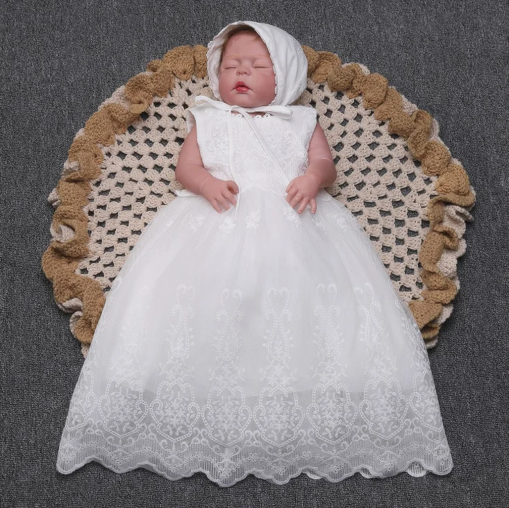 Baby Christening Frocks Designs Newborn Girl Baptism Lace Gown Tutu First Birthday Dress For Infant Kids Party Formal | Детская одежда