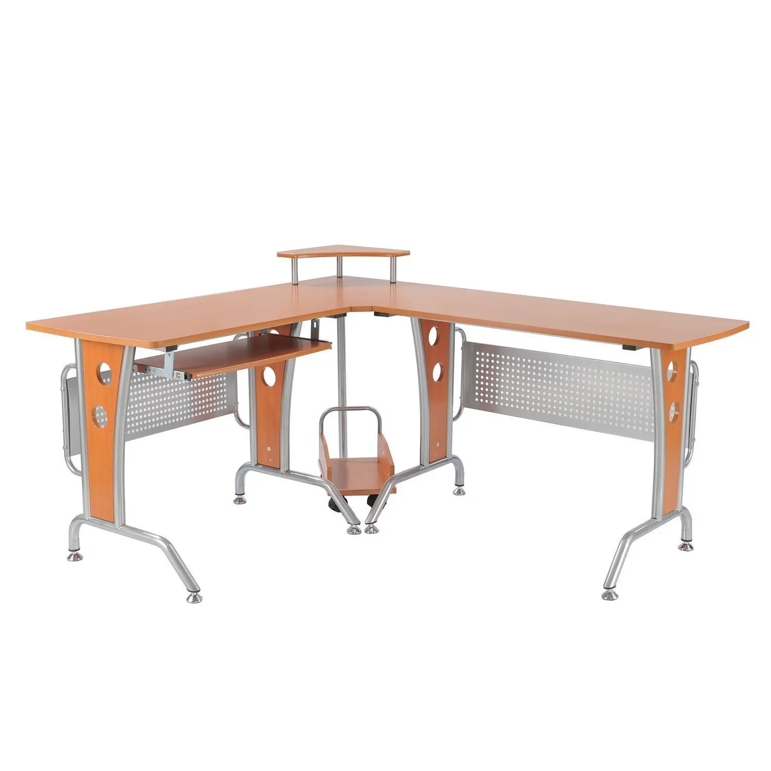 Best Price HOMCOM Desk corner Table PC Computer office wooden Brown Best Price HOMCOM Desk corner Table PC Computer office wooden Brown