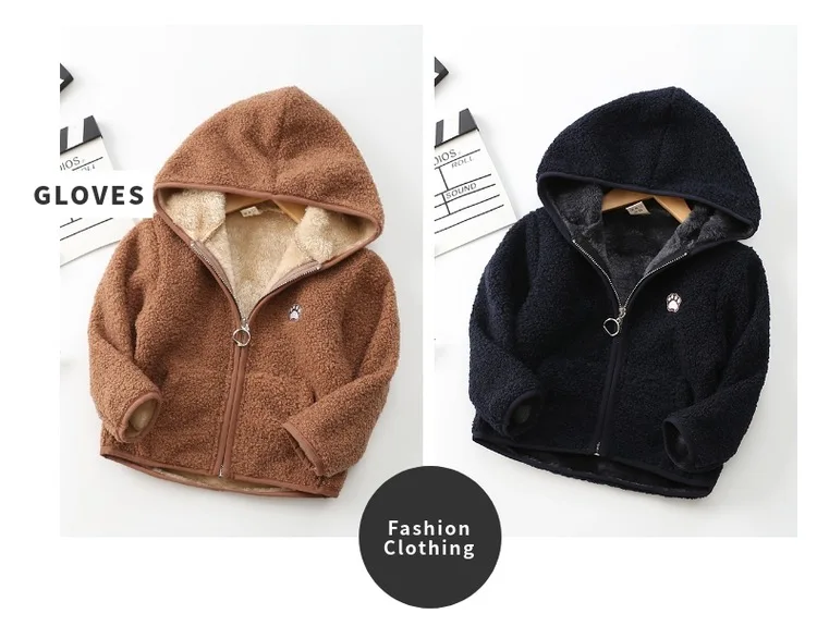 Зима, пальто для мальчиков, утепленная куртка для девочек 1-6 лет, детские толстовки, шерстяное пальто для малышей, пальто, Детский кардиган