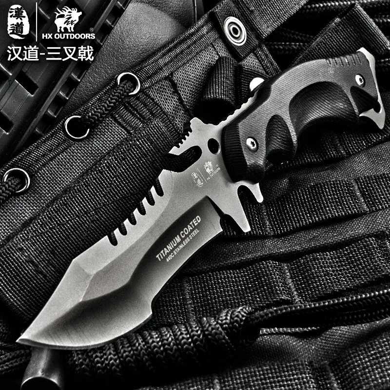 Hx нож для выживания на открытом воздухе G10 ручка с нейлоновой ножкой охотничьи
