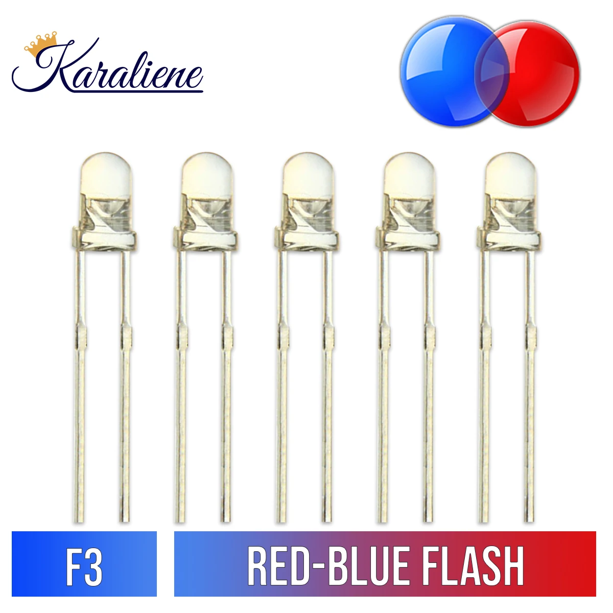 10개/몫 F3-F5(3mm-5mm) 깜박이는 LED 2핀 발광 다이오드