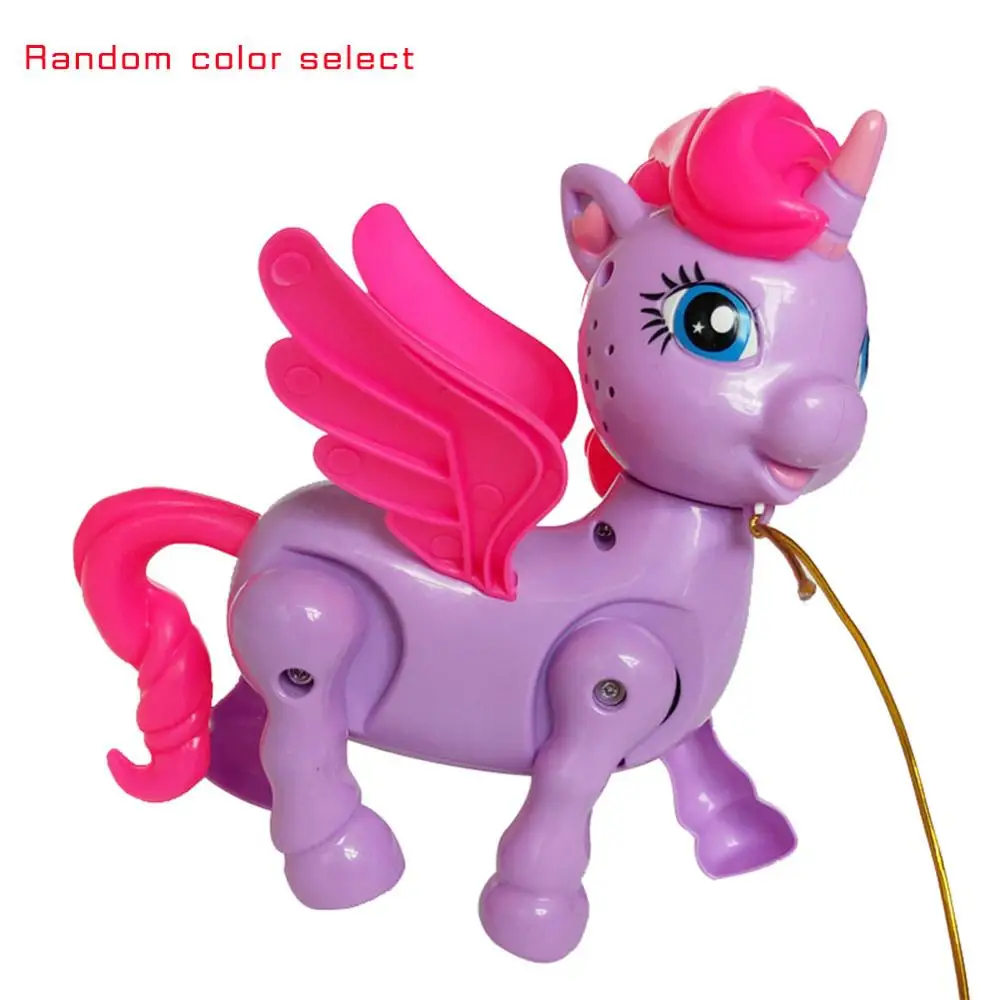 2019 электронный мигающий музыкальный единорог игрушки для животных светодиодный