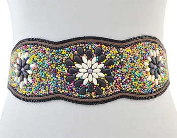 

Fashion waist ethnic Bohimia long style street waistband retro exquisite banquet belts for women