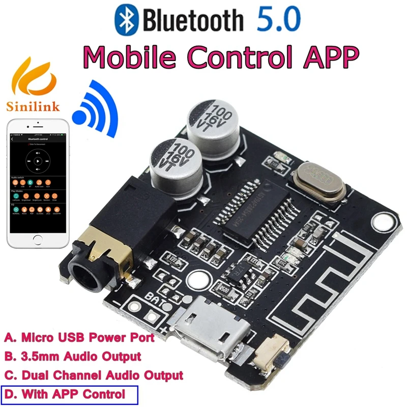 Bluetooth аудио приемник 5 0 mp3 декодер не допускающий потерь доска Беспроводной