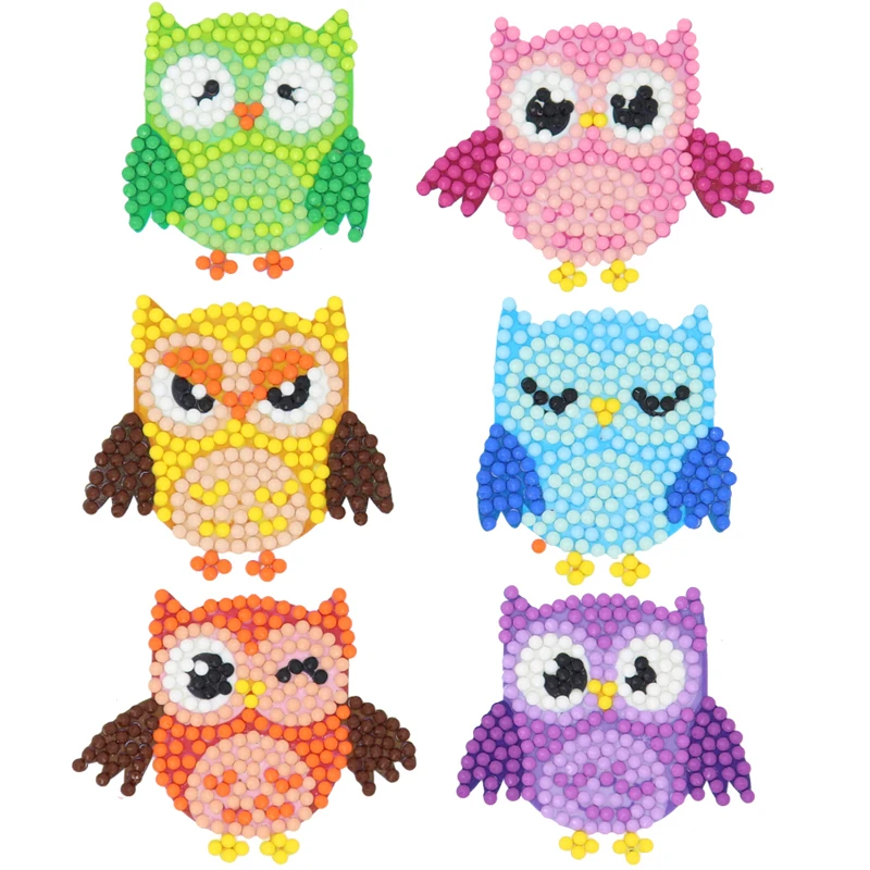 

Easy Diamond Painting Kits for Kids 5D DIY Diamond Kits Paint by Numbers Handmade Sticker Arts and Crafts for Children