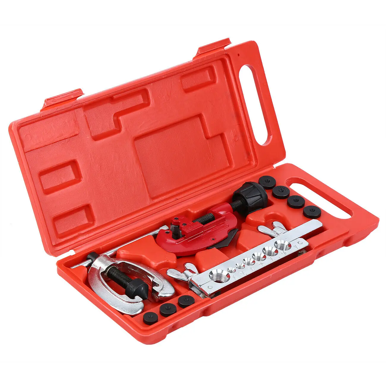 

Samger Car Brake Bleeder Bleeding Pipe Flaring Tool Set Brake Clamp Kit Universal For Copper Tube Aluminum Tube