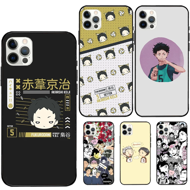 Чехол Akaashi Keiji Haikyuu для iPhone 11 12 Pro Max 13 Mini XR X XS 7 8 Plus чехол телефона | Мобильные