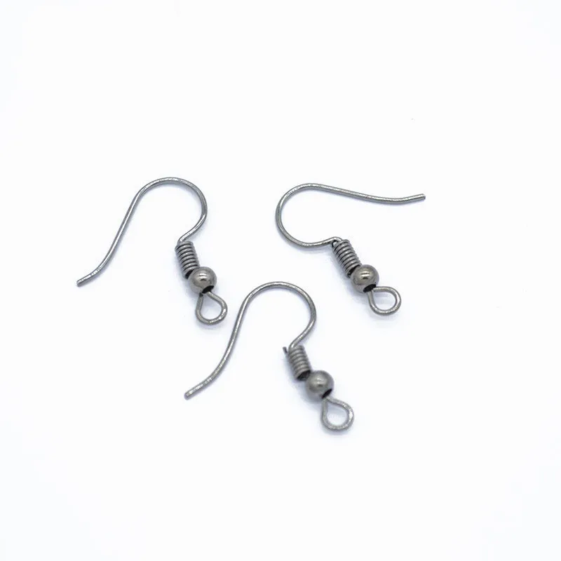 X-ROYAL 100 шт/Партия DIY Аксессуары для украшений крючки для серьг античный бронзовый розовое золото пистолет черный сплав металлический пружинный ушные крючки