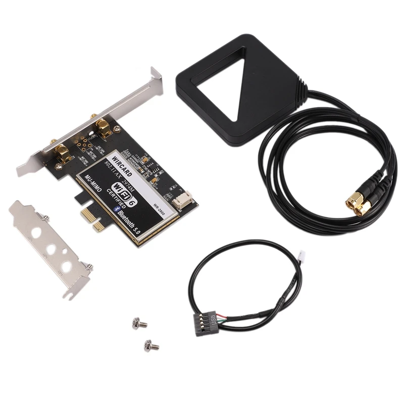 WIRCARD для настольных ПК Intel AX200 WR-9200 2974M 2,4G/5G BT5.0 PCI-E беспроводная карта+ 2 шт 6DBi антенна двухдиапазонная сетевая карта