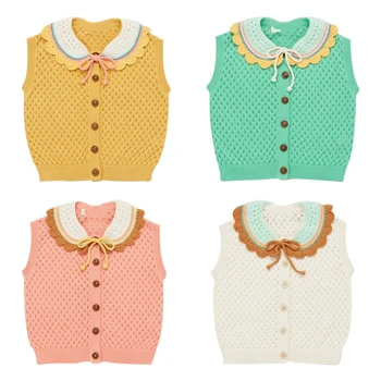 

Pre-sale ZMHYAOKE-MP Spring Summer Cotton Mp Series Thanksgiving Girls Soft Knitted Vests & Waistcoats Toddler Girls Clothing