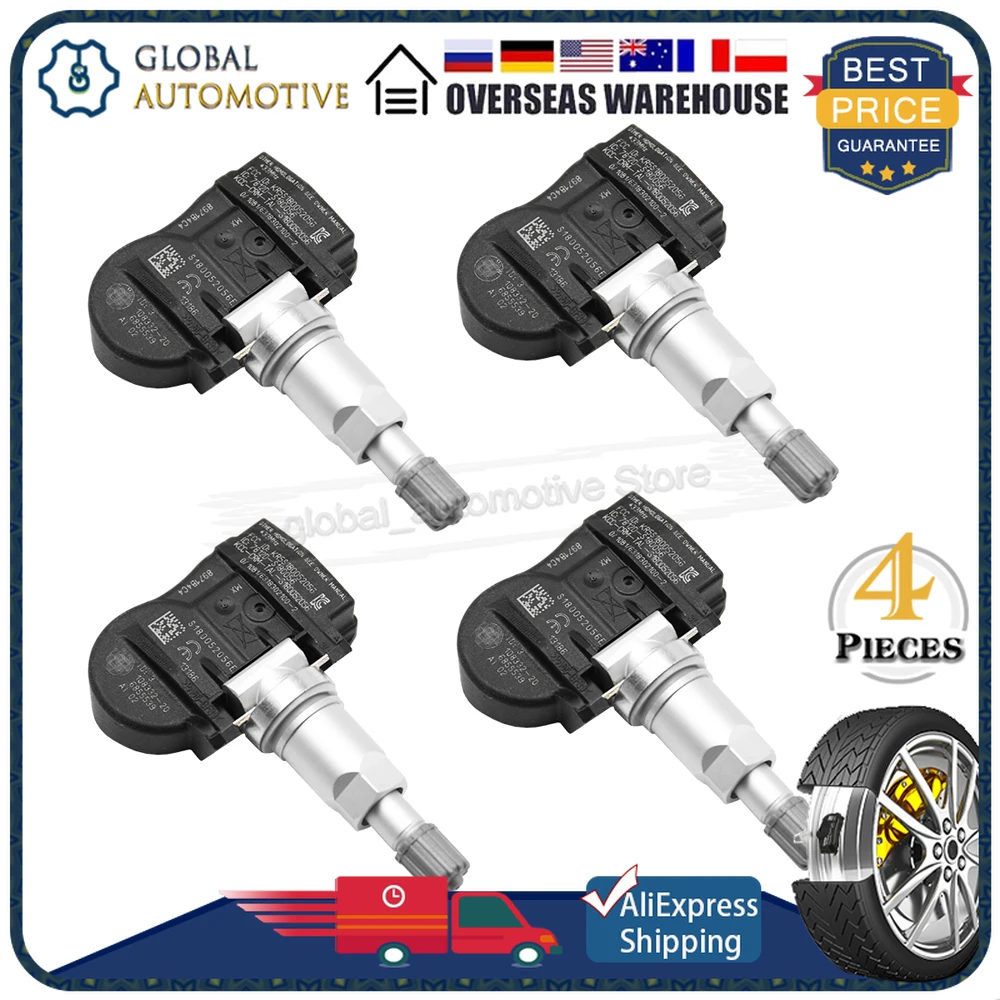 

Датчик давления в шинах TPMS 433 МГц 6855539 для BMW 1, 2, 3, 4 серии F20, F22, F34, F80, M3, i3, i8, X1, X2, X5, X6, 4 шт. 36106881890