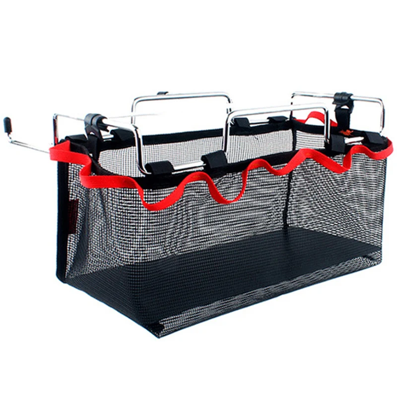 

Outdoor Camping Storage Bag Creative Kitchen Household Storage Trash Can Bracket Wire Picnic Table Garbage Bag Shelf L