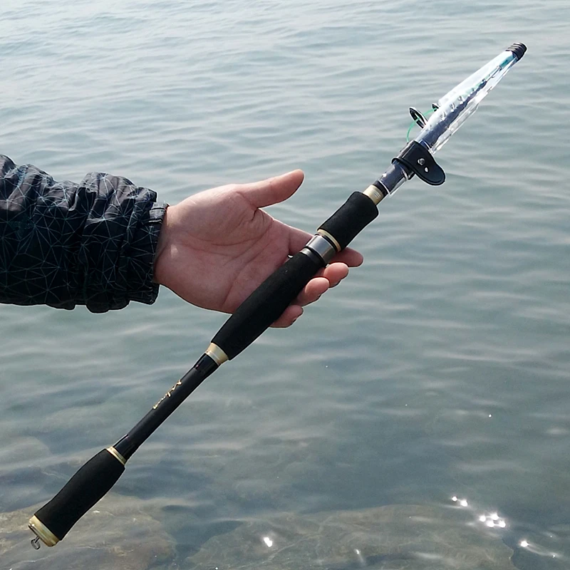 1.8/2.1/2.4/2.7m 9 feet MH power fast action carbon telescopic portable  spinning fishing rod sea perche pike fish feeder pole