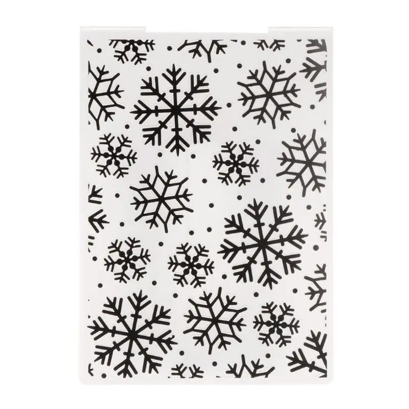 Plastic Embossing Folder Template DIY Scrapbook Photo Album Card Paper Craft Christmas Snowflake