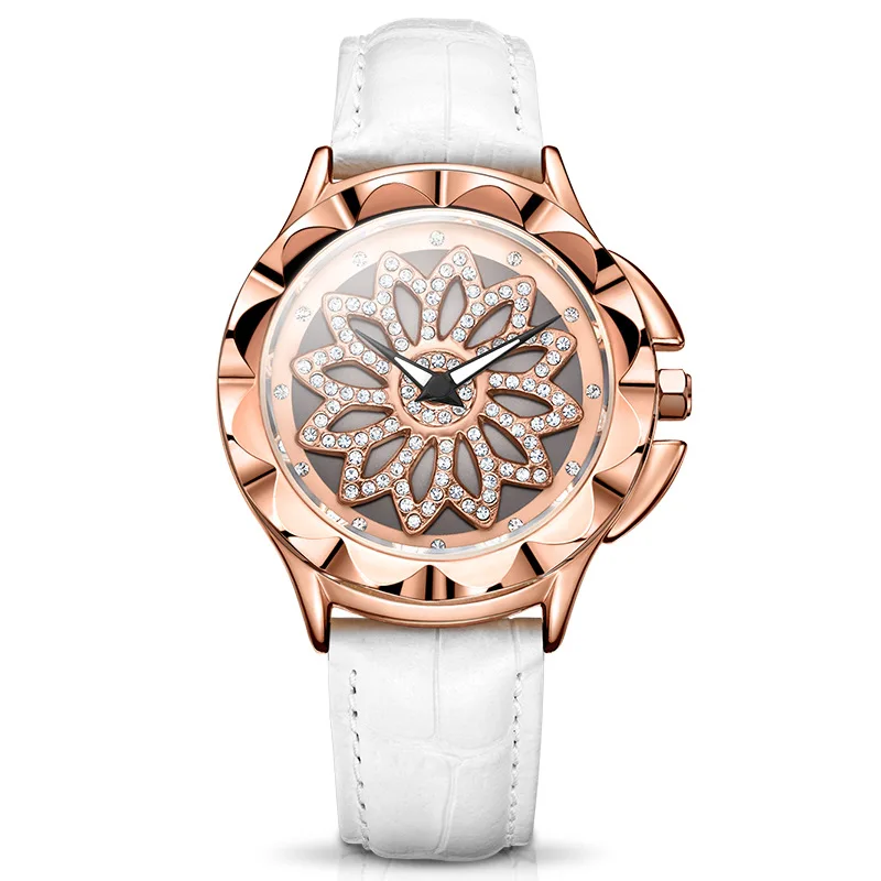 

[New Products Natural Detox Gainer Fortunes Fashion Genuine Leather Quartz Ladies' Watch] Model: 2059l